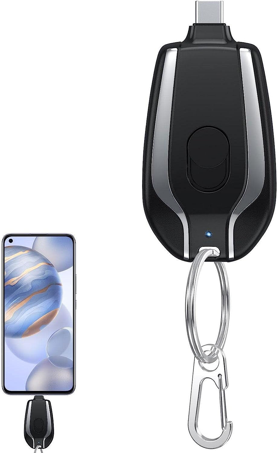 LLavero Cargador de Emergencia para Celulares Iphone y Tipo C- POWER BAND