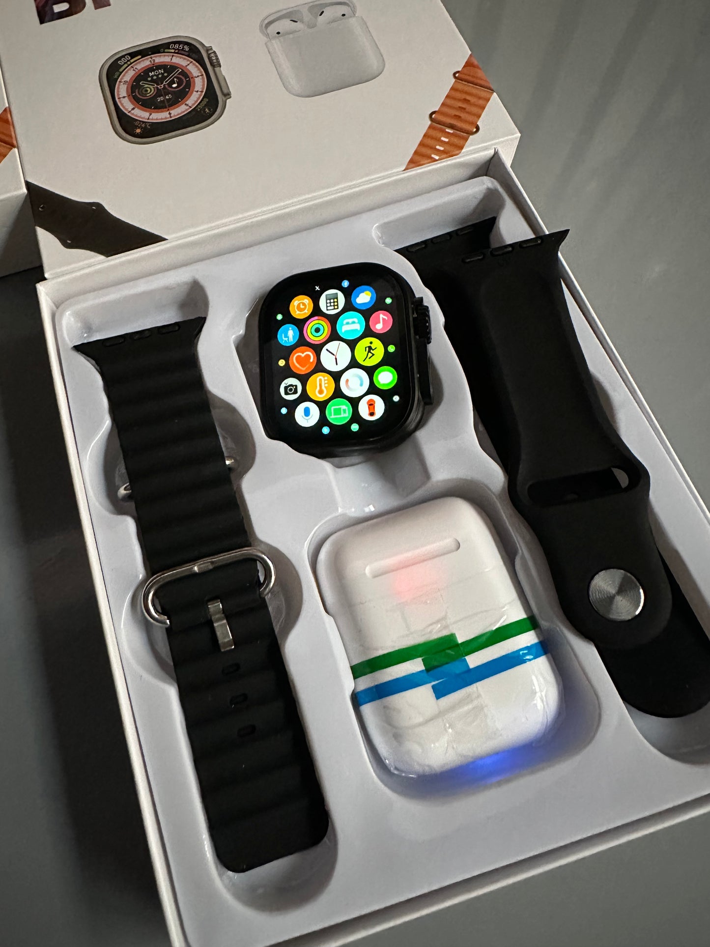 Súper Combo SmartWatch I9 Ultra Big 2.0 + Audífonos