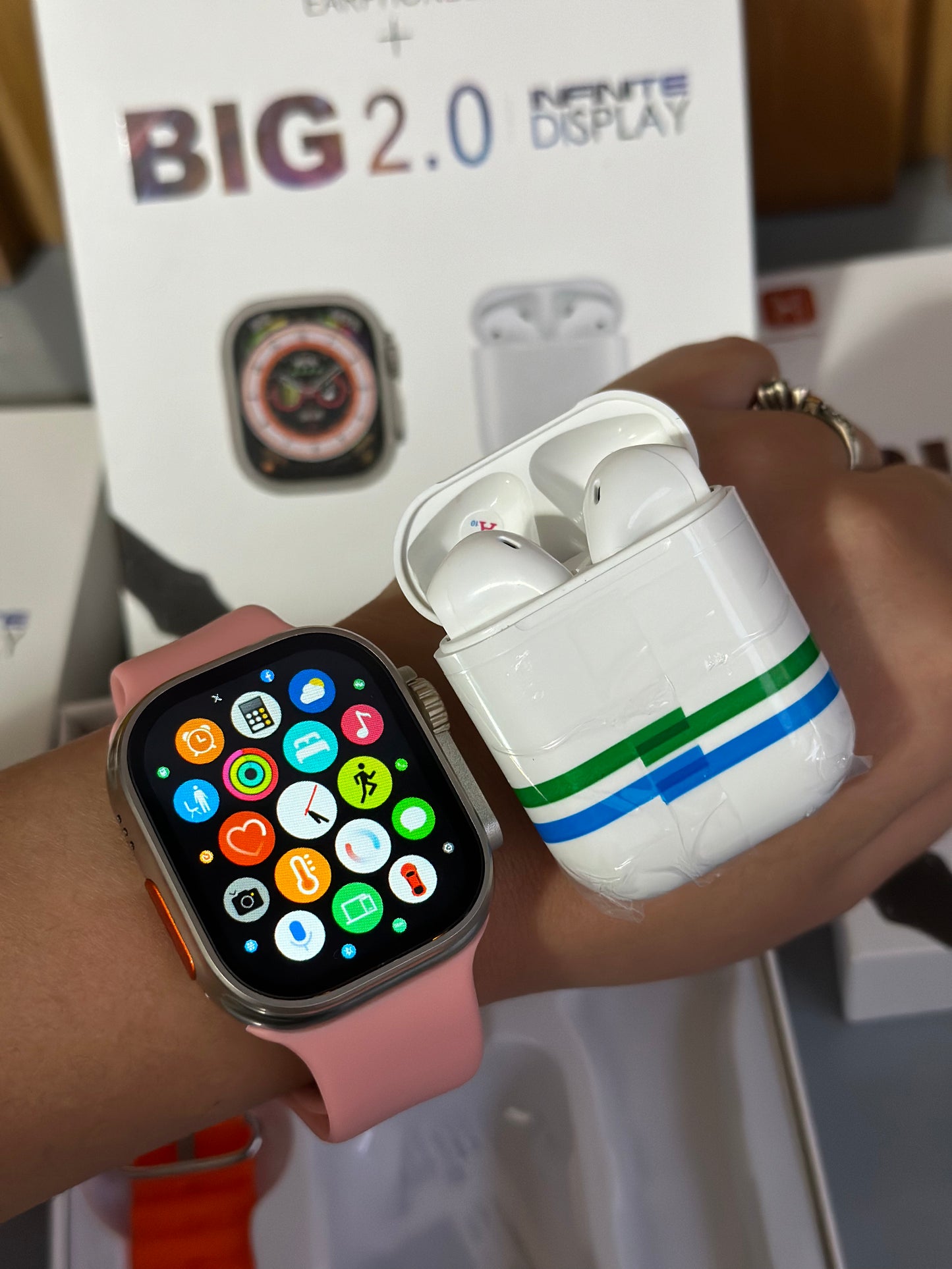 Súper Combo SmartWatch I9 Ultra Big 2.0 + Audífonos