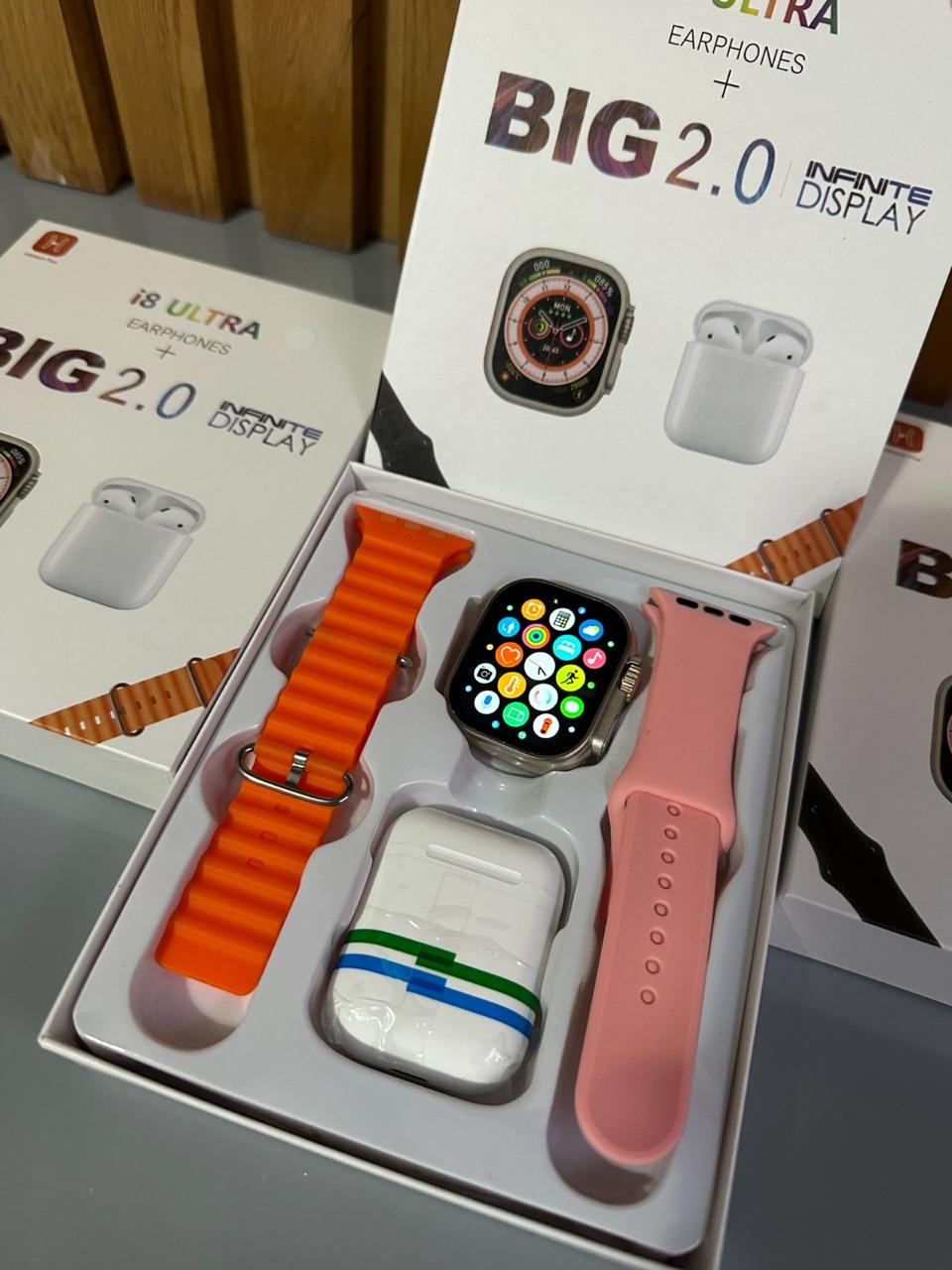 Súper Combo SmartWatch I9 Ultra Big 2.0 + Audífonos